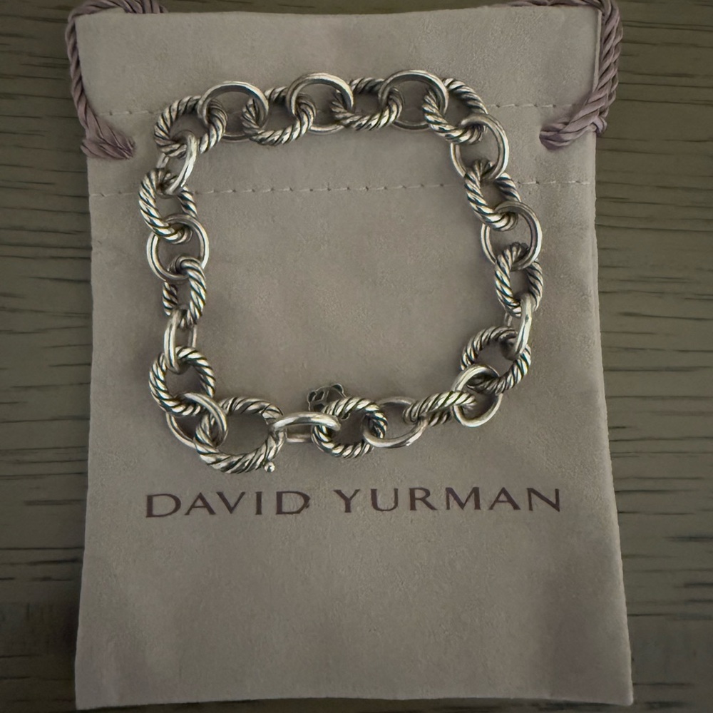 David Yurman Silver Oval Link Bracelet